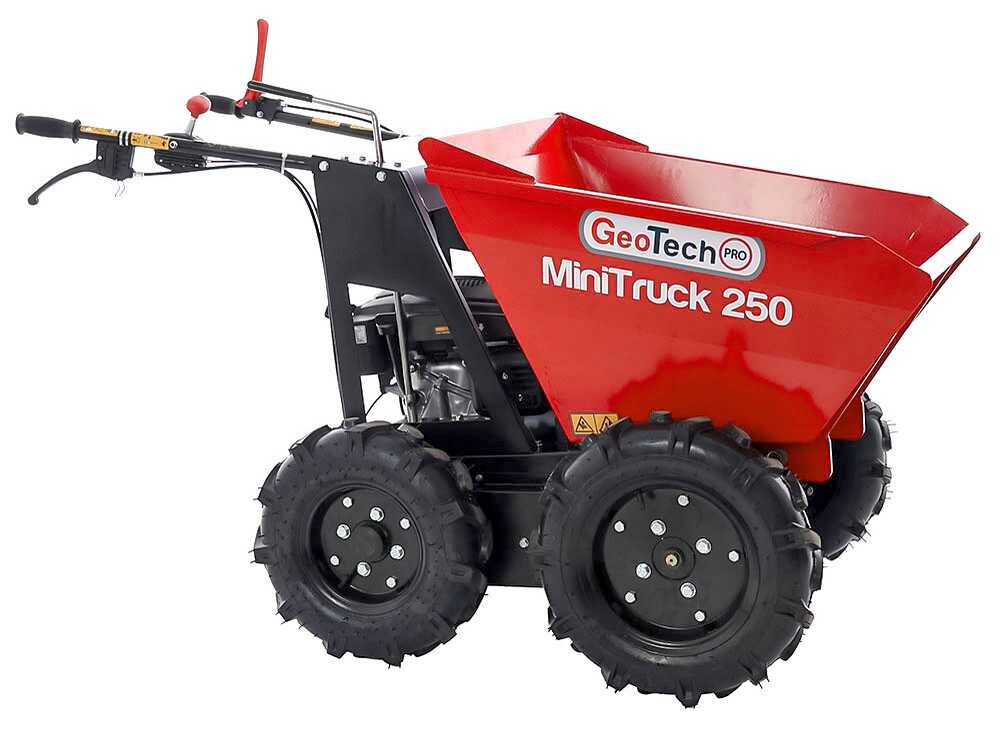 Motorkruiwagen laadvermogen 250 kg GeoTech Pro MiniTruck 250, motor Loncin LC1P65FE, 4x4, detail 7