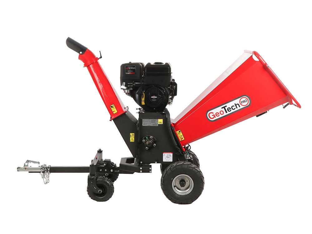 GeoTech Pro PCS 160 BSE PRO benzine hakselaar, takken tot 100 mm, detail 8