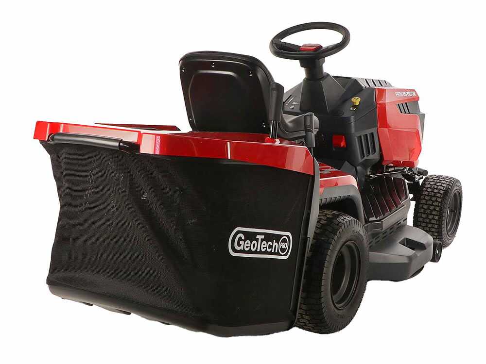 GeoTech Pro PRTM 180-1020 CM gazontractor met opvangbak 102 cm, versnellingsbak, detail 7