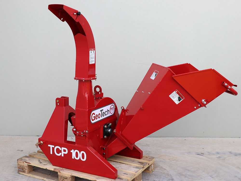 GeoTech Pro TCP 100 aftakas hakselaar, takken tot 100 mm, detail 8