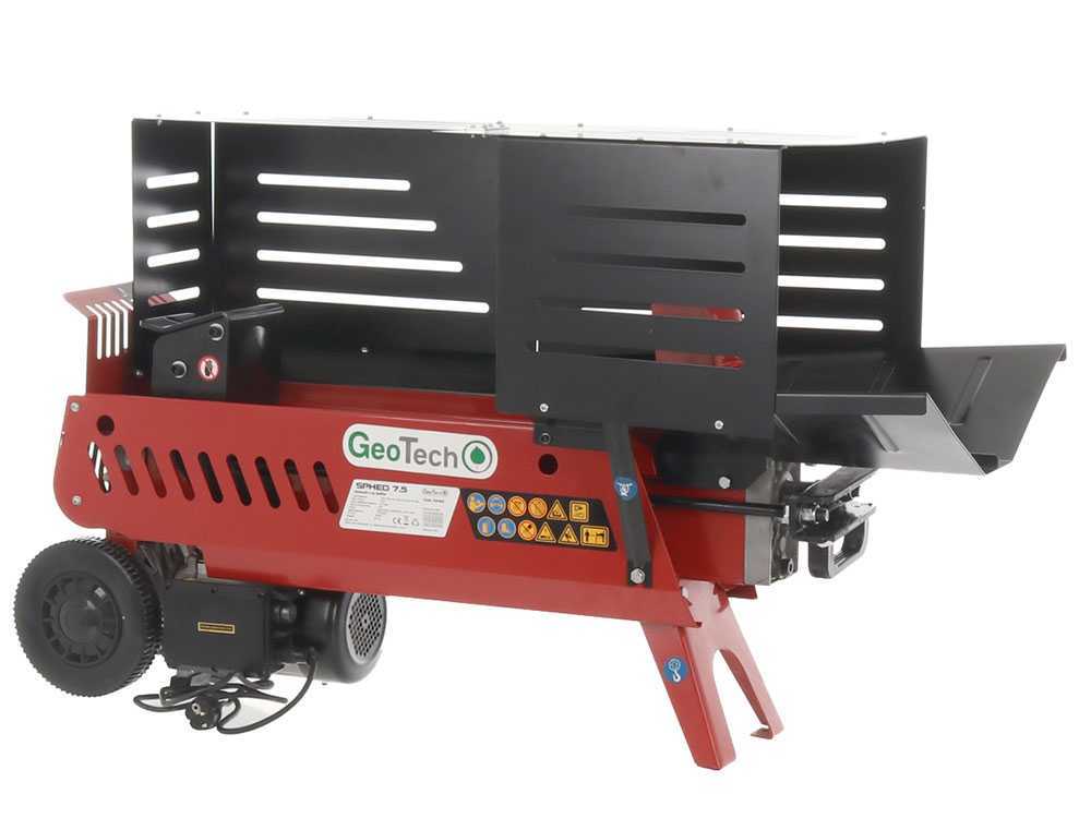 GeoTech SPHED 7.5 elektrische houtklover, 7 ton, horizontaal, detail 7