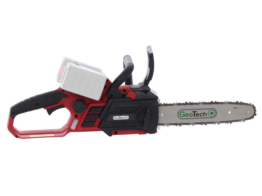 GeoTech X-Line CS-40V accu kettingzaag, zwaard 30 cm, 40 V zonder accu, detail 8
