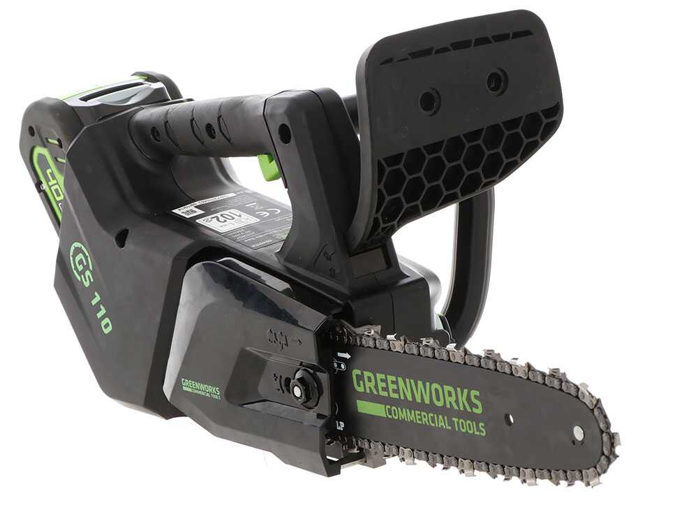Greenworks GD40TCS accu kettingzaag voor snoeien, zwaard 25 cm, 40 V 2 Ah, detail 8