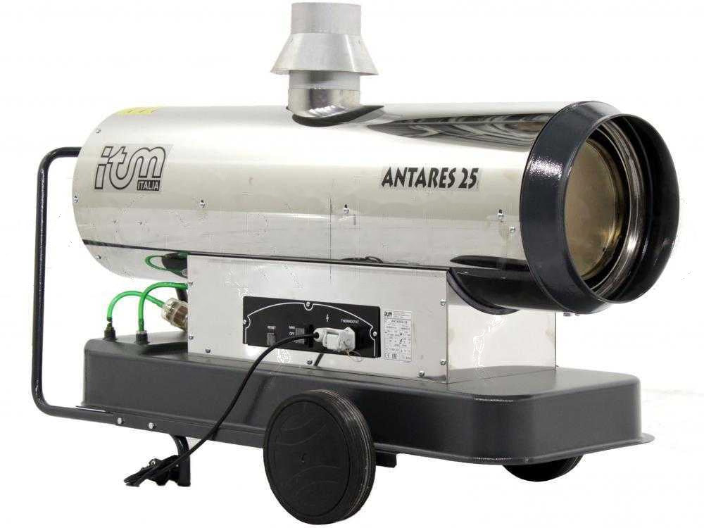 ITM ANTARES 25 INOX diesel heteluchtkanon 25 kW, indirect gestookt, detail 8