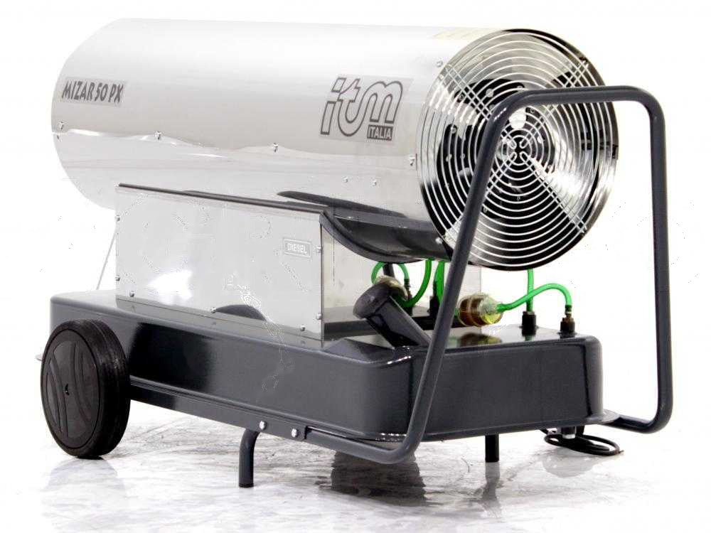 ITM MIZAR 50PX diesel heteluchtkanon 50 kW, direct gestookt, detail 8