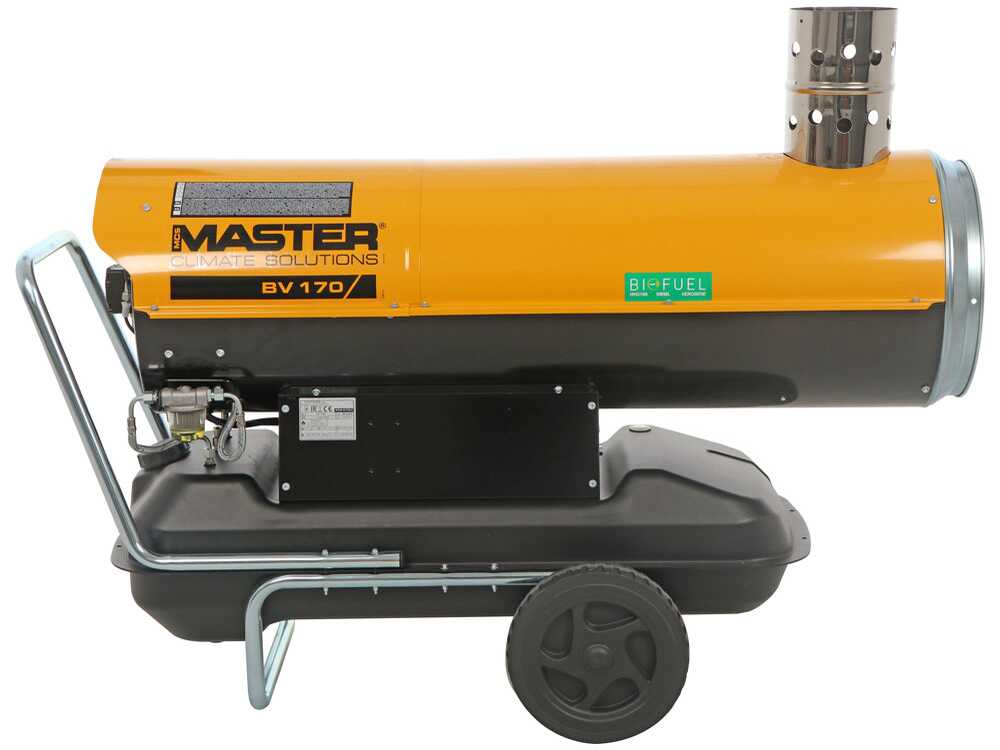 Master BV 170 diesel heteluchtkanon 47 kW, indirect gestookt, detail 8