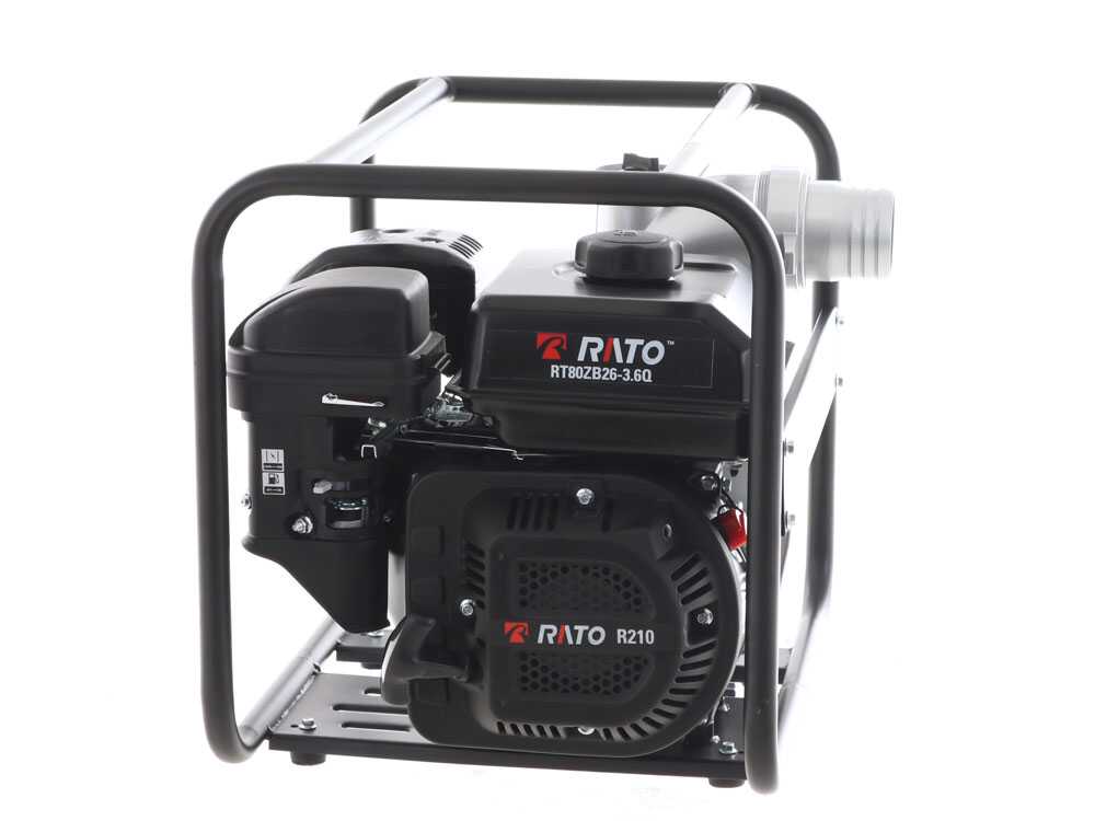 Rato RT80ZB21 3.6 benzine motorpomp, detail 7