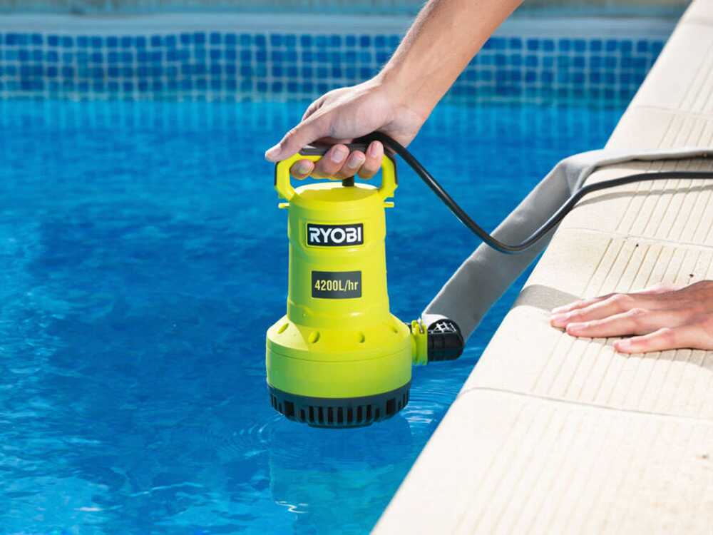 Ryobi RY18SPA-0 18V dompelpomp voor schoon en vuil water, zonder accu, detail 8
