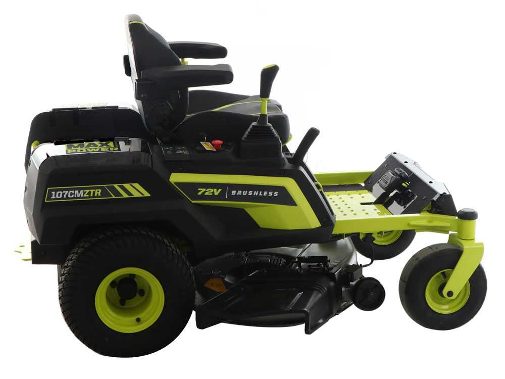 Ryobi ZTRX107 accu-zero-turn zitmaaier 107 cm, automaat, detail 7