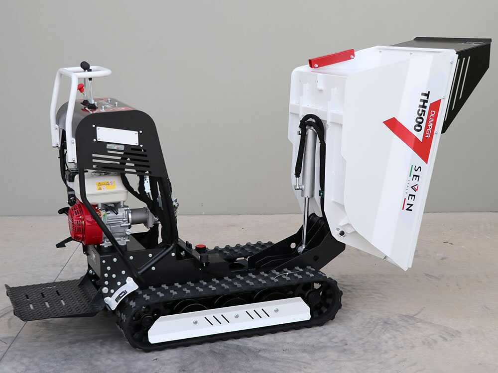 Rupsdumper laadvermogen 500 kg Seven Italy TH500 GX 200, hydraulisch kiepen, detail 8