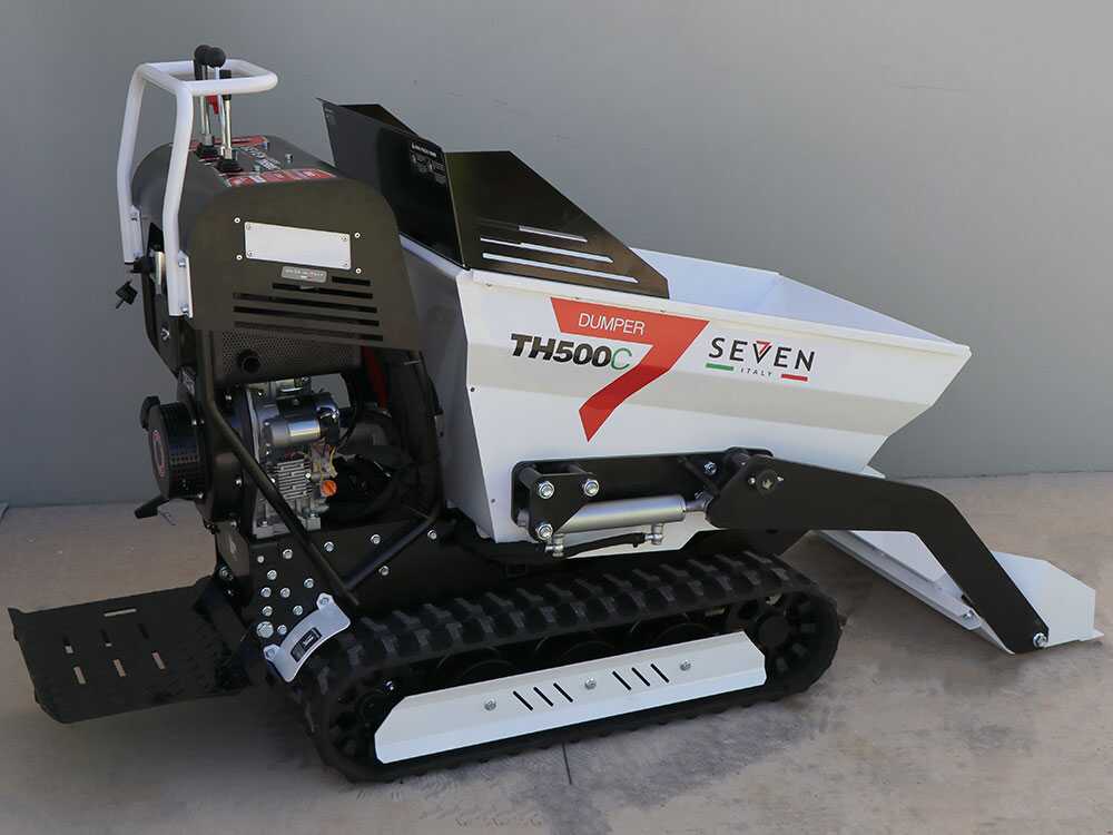 Diesel rupsdumper laadvermogen 500 kg Seven Italy TH500C KM178-E, hydraulisch kiepen, detail 8