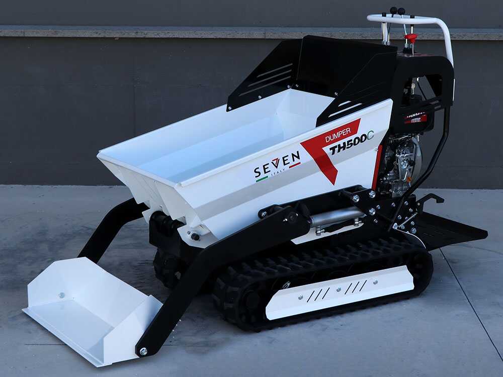 Diesel rupsdumper laadvermogen 500 kg Seven Italy TH500C L70-E, hydraulisch kiepen, detail 8