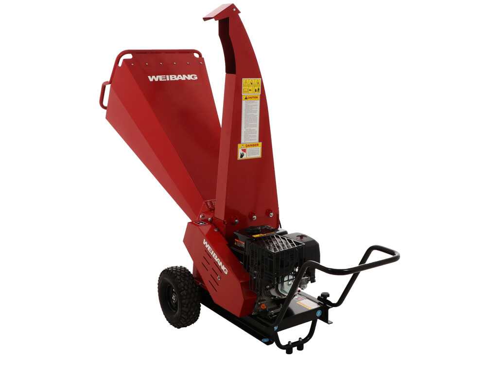 Weibang WBCH1013LCD benzine hakselaar, takken tot 100 mm, detail 7