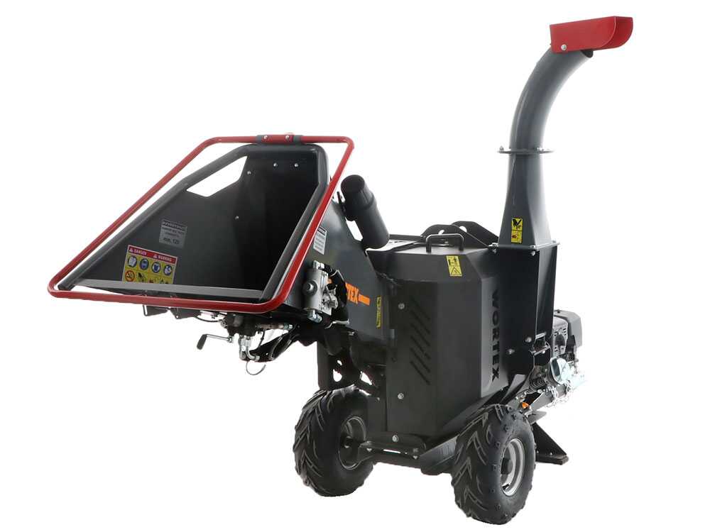 Wortex Grizzly benzine hakselaar, takken tot 100 mm, elektrische start, getrokken uitvoering, detail 7