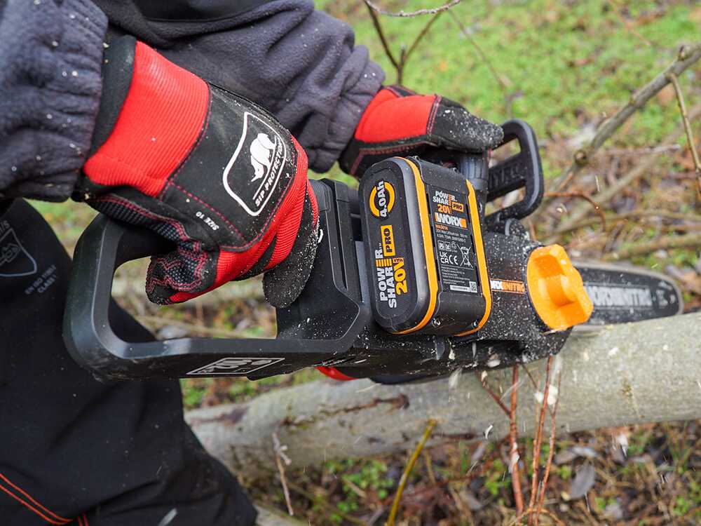 Worx Nitro WG350E accu kettingzaag, zwaard 30 cm, 20 V 4 Ah, detail 7