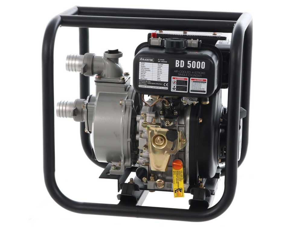 BlackStone BD 5000 diesel motorpomp, aansluiting 50 mm, detail 8