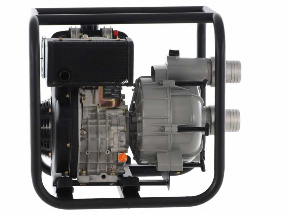 BlackStone BD-T 8000 diesel motorpomp voor vuil water, aansluiting 80 mm, detail 8