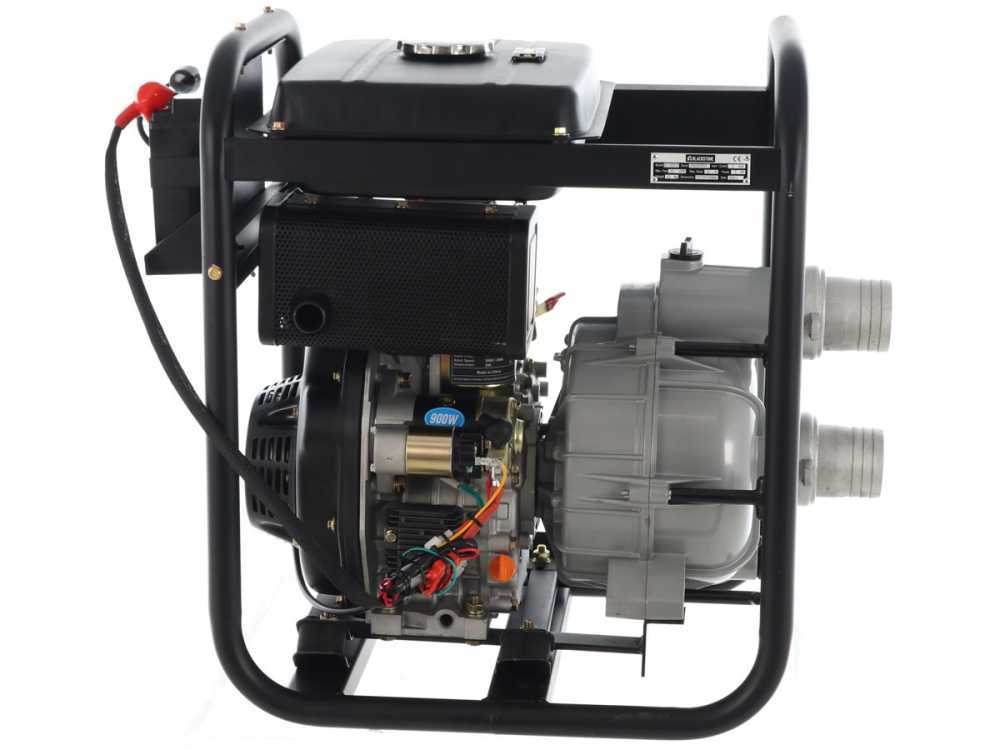 BlackStone BD-T 8000ES diesel motorpomp voor vuil water, aansluiting 80 mm, detail 8