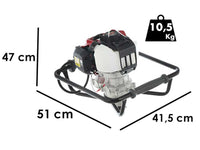Benzine grondboor Blue Bird NEA HO50, motor Honda GX 50, zonder boor, detail 8