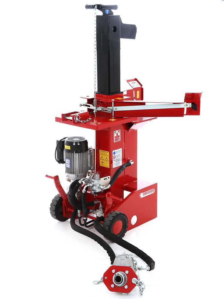 Ceccato Olindo BULL SPLET12 KOMBI elektrische houtklover, 12 ton, verticaal, detail 9