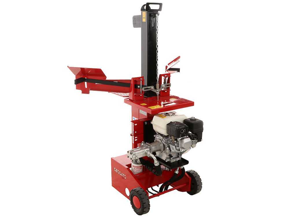 Ceccato Olindo SPL10H GP160 benzine houtklover, 10 ton, verticaal, detail 9