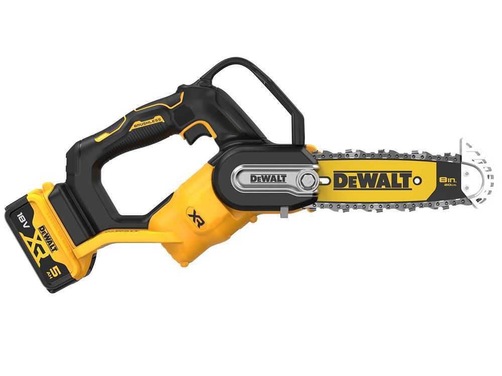 DeWalt DCMPS520P1-QW accu kettingzaag voor snoeien, zwaard 20 cm, 18 V 5 Ah, detail 8