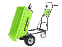Accu motorkruiwagen laadvermogen 100 kg Greenworks Wheelbarrow G40GC, zonder accu, detail 9