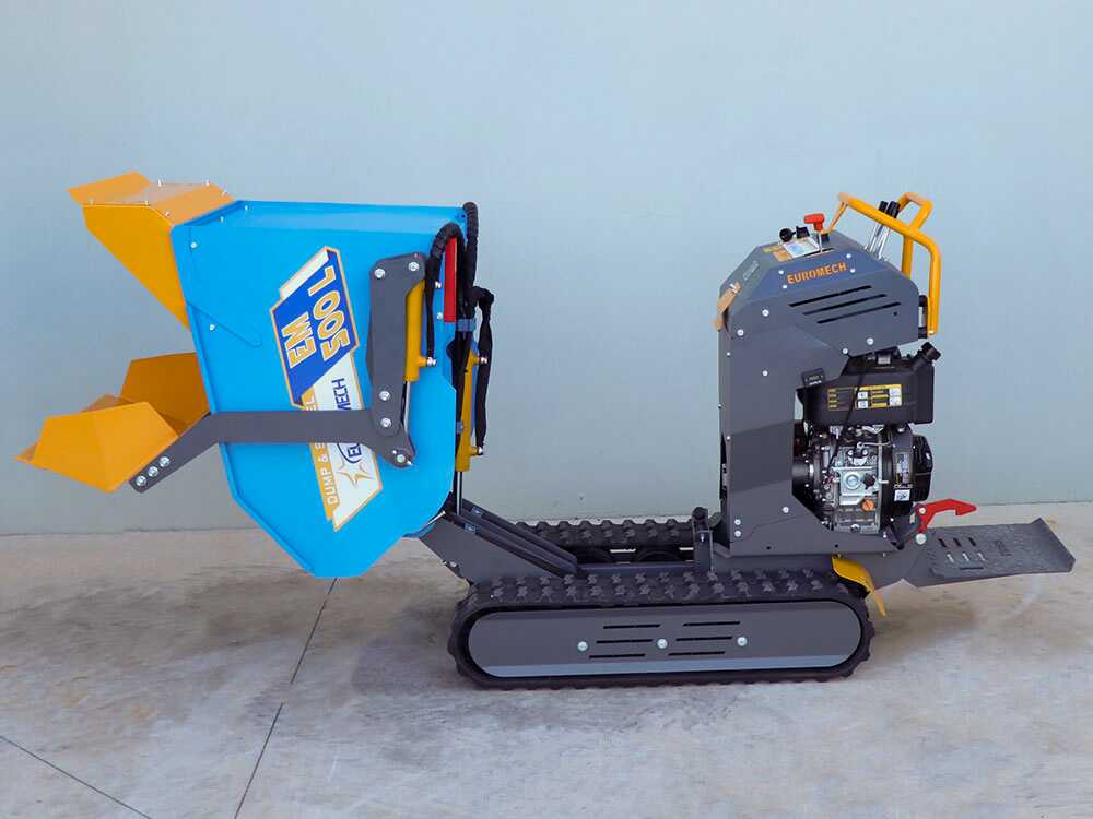 Rupsdumper laadvermogen 500 kg EuroMech EM500L-Dump & Shovel, hydraulisch kiepen, detail 9