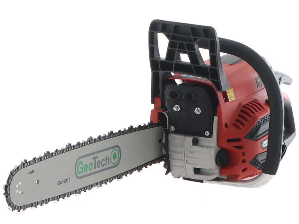 GeoTech GMS 58-50 benzine kettingzaag, zwaard 50 cm, detail 8