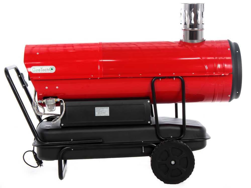 GeoTech IDH 8000 diesel heteluchtkanon 80 kW, indirect gestookt, detail 9
