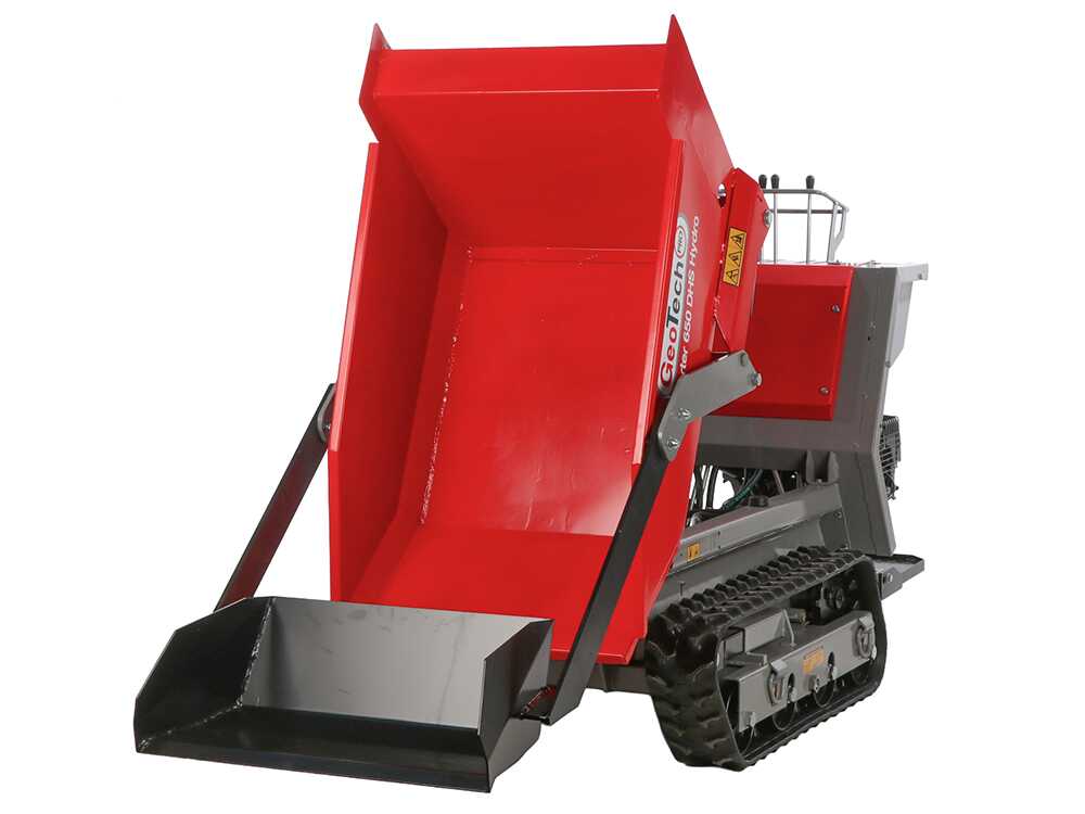 Rupsdumper laadvermogen 650 kg GeoTech Pro GeoPorter 650 DHS Hydro, detail 8