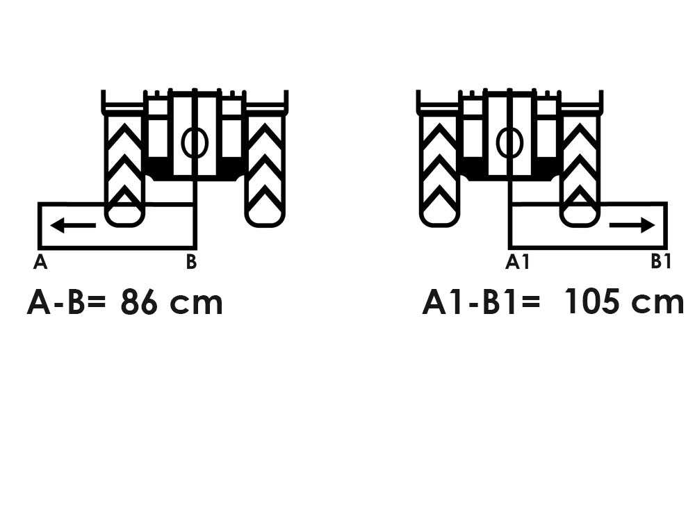 GeoTech Pro KFM 150M klepelmaaier 145 cm, handmatig verschuifbaar, detail 9
