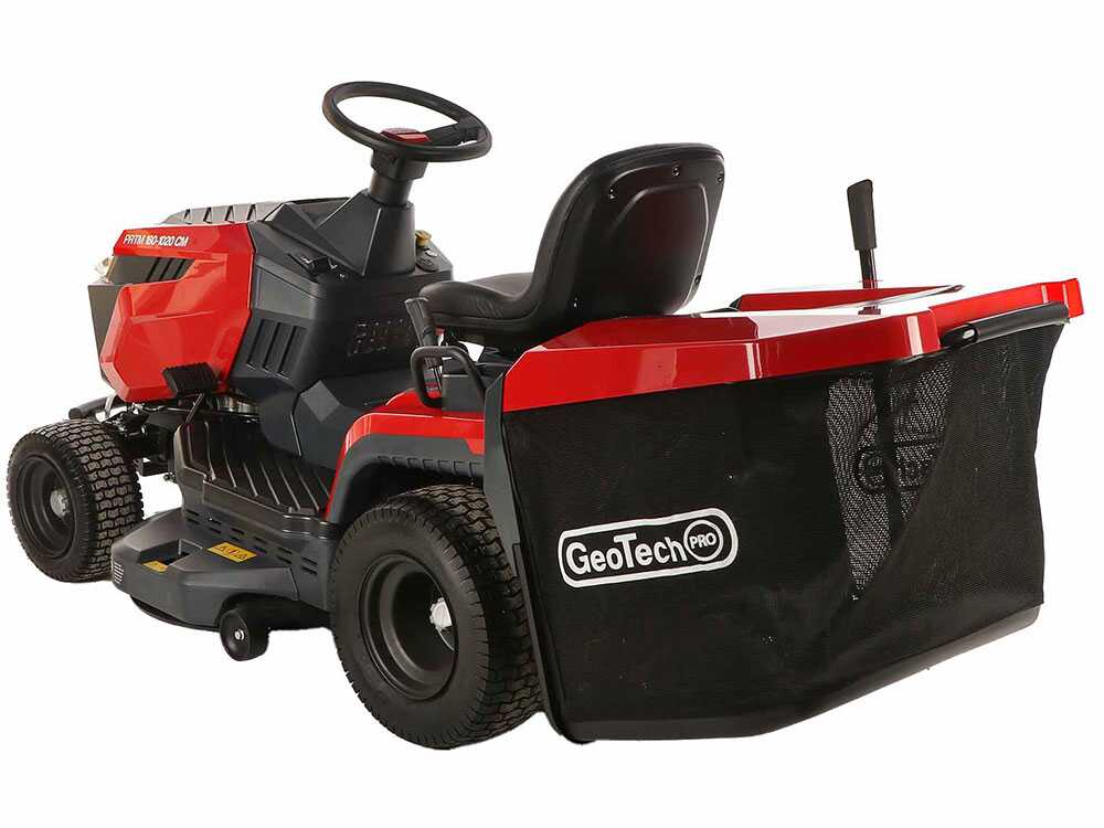 GeoTech Pro PRTM 180-1020 CM gazontractor met opvangbak 102 cm, versnellingsbak, detail 8