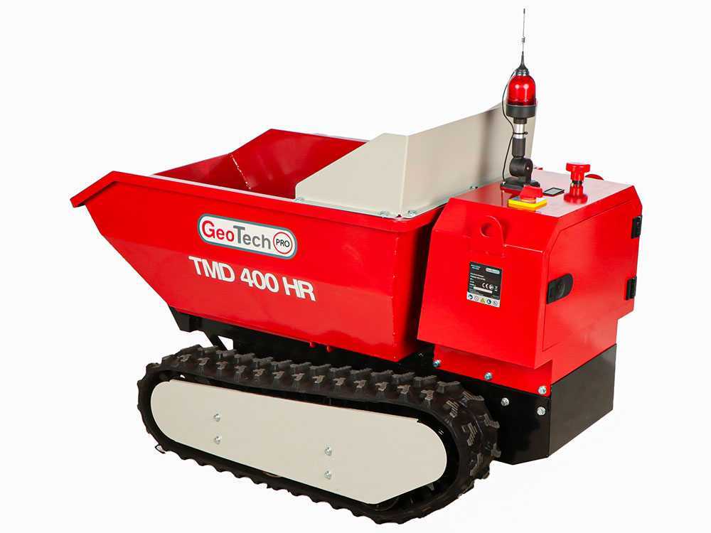 Accu motorkruiwagen laadvermogen 400 kg GeoTech Pro TMD 400 HR, 48 V 15 Ah, hydraulisch kiepen, detail 8