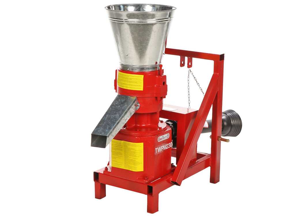 GeoTech Pro TWPM230 aftakas pelletmachine, detail 8