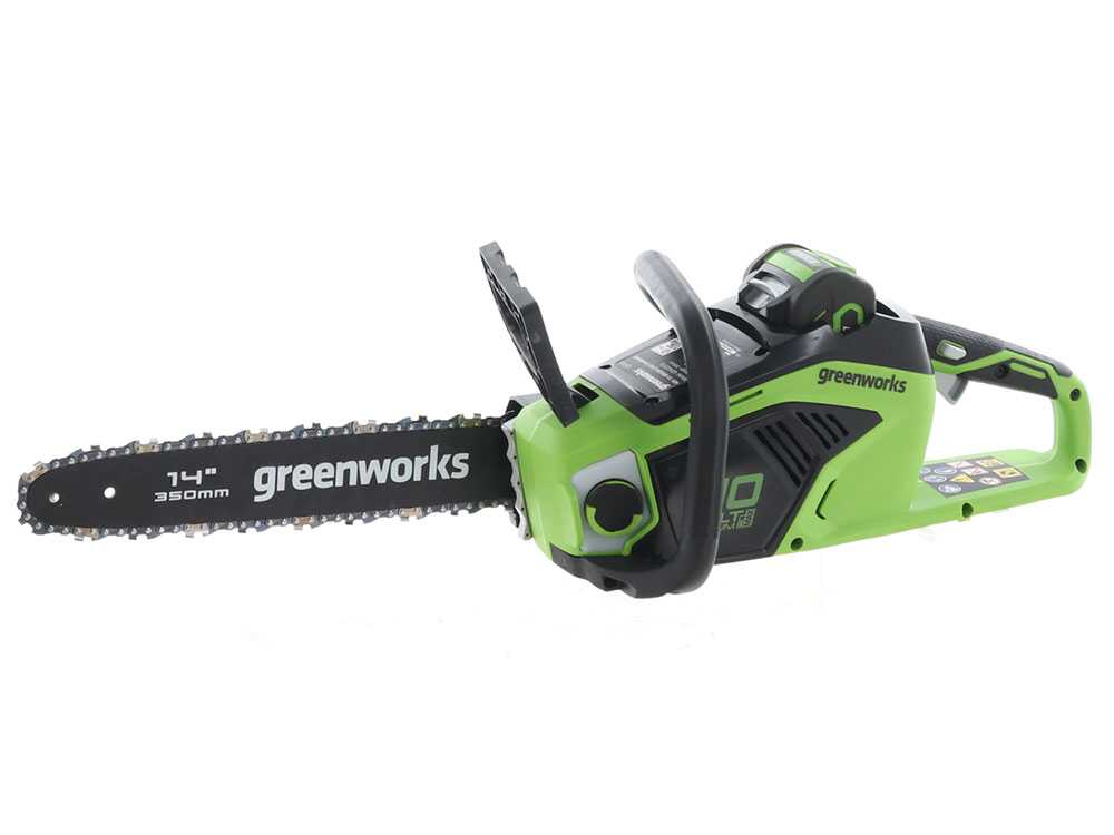 Greenworks GD40CS15 accu kettingzaag, zwaard 35 cm, 40 V 4 Ah zonder accu, detail 8