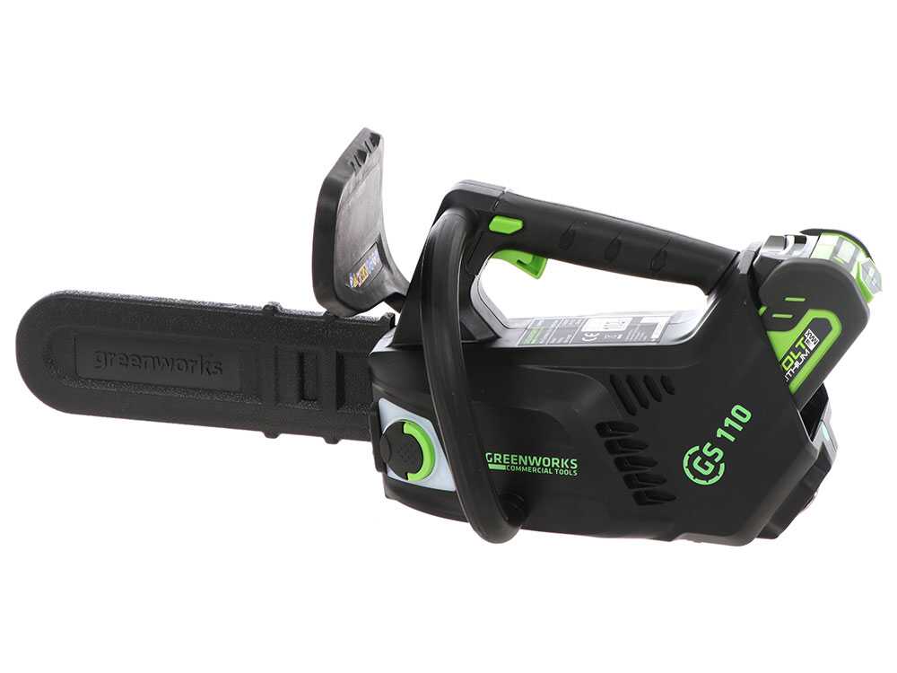 Greenworks GD40TCS accu kettingzaag voor snoeien, zwaard 25 cm, 40 V 2 Ah, detail 9