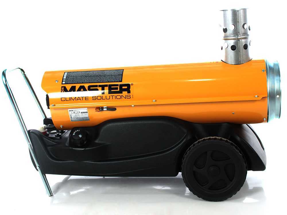 Master BV 77 diesel heteluchtkanon 20 kW, indirect gestookt, detail 9