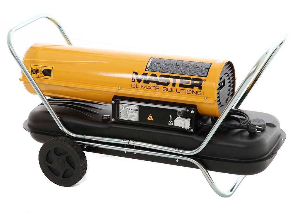 Master B 150 diesel heteluchtkanon 44 kW, direct gestookt, detail 9
