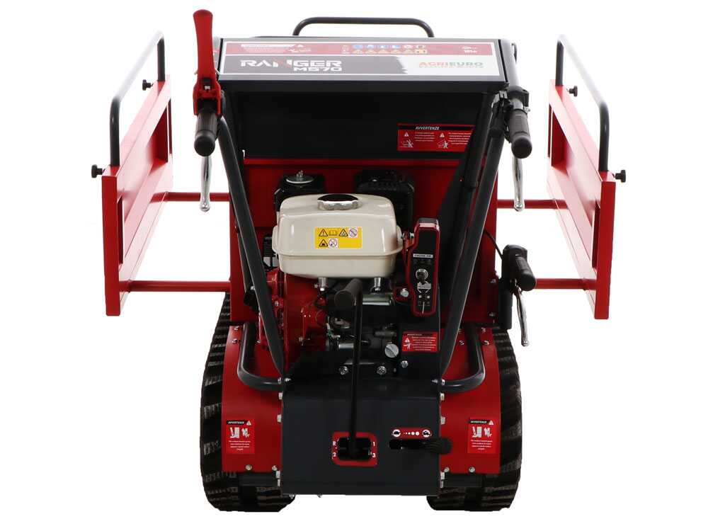 Rupsdumper laadvermogen 500 kg AgriEuro Premium Ranger M570-E Extendable, motor Honda GX200, detail 9