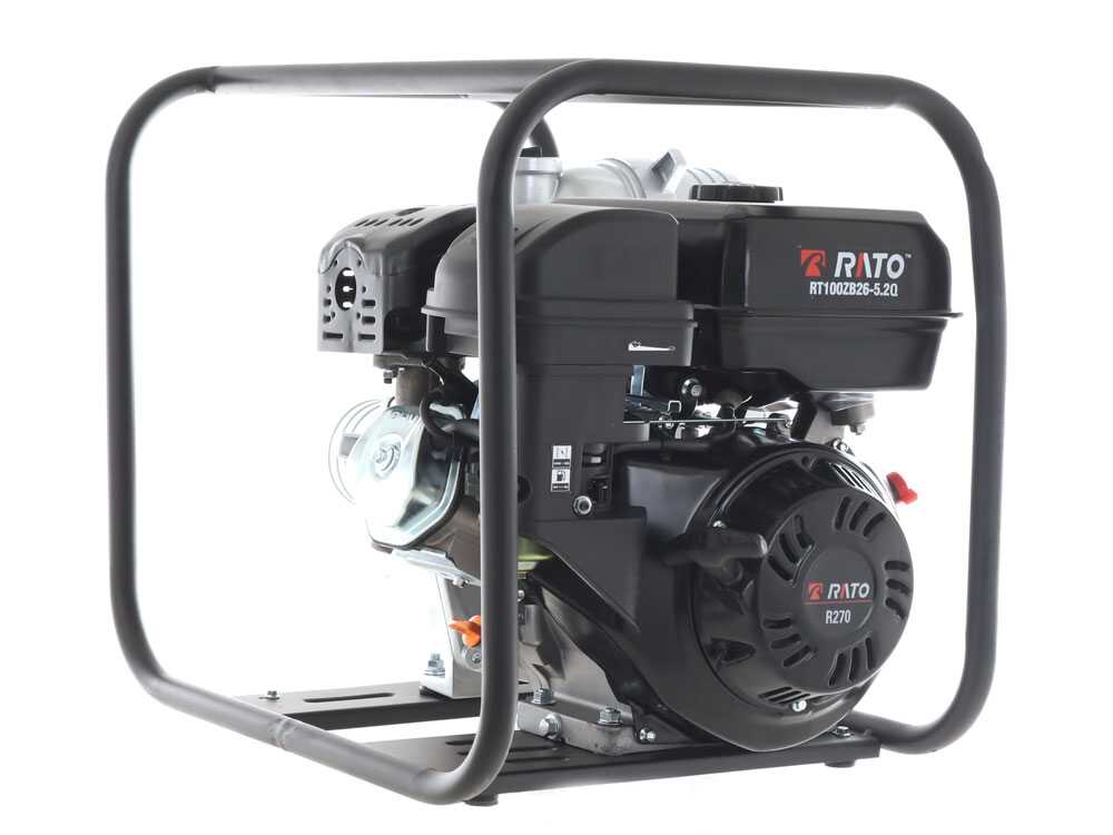 Rato RT100ZB26-5.2Q benzine motorpomp, detail 8