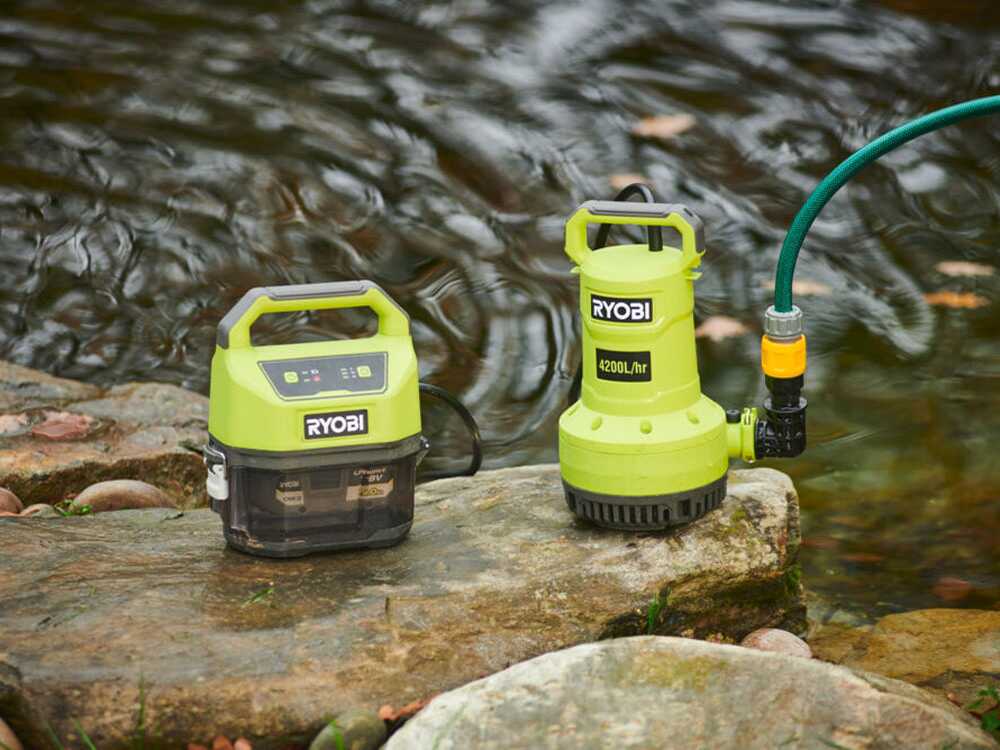 Ryobi RY18SPA-0 18V dompelpomp voor schoon en vuil water, zonder accu, detail 9