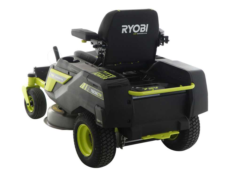 Ryobi ZTRX76 accu-zero-turn zitmaaier 76 cm, automaat, detail 8