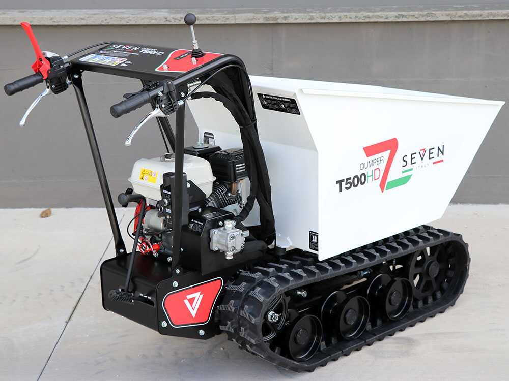 Rupsdumper laadvermogen 500 kg Seven Italy T500HD GX-E, hydraulisch kiepen, detail 9