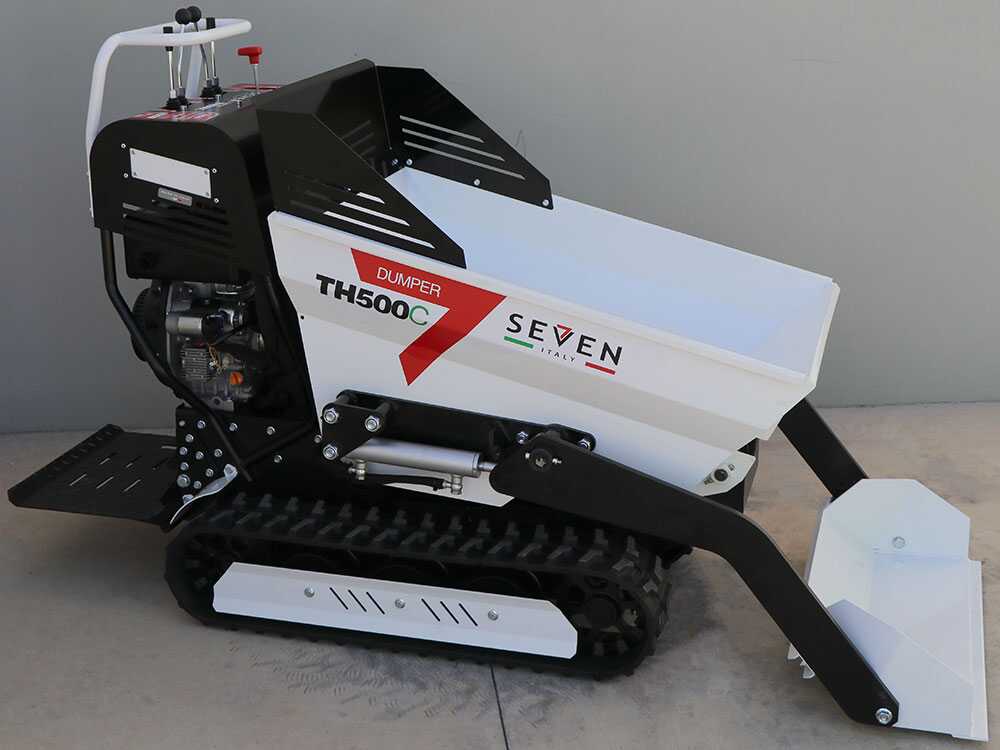Diesel rupsdumper laadvermogen 500 kg Seven Italy TH500C KM178-E, hydraulisch kiepen, detail 9