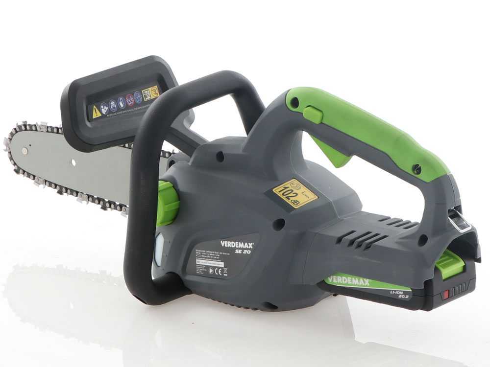 Verdemax SE20 accu kettingzaag, zwaard 20 cm, 20 V 2 Ah, detail 8