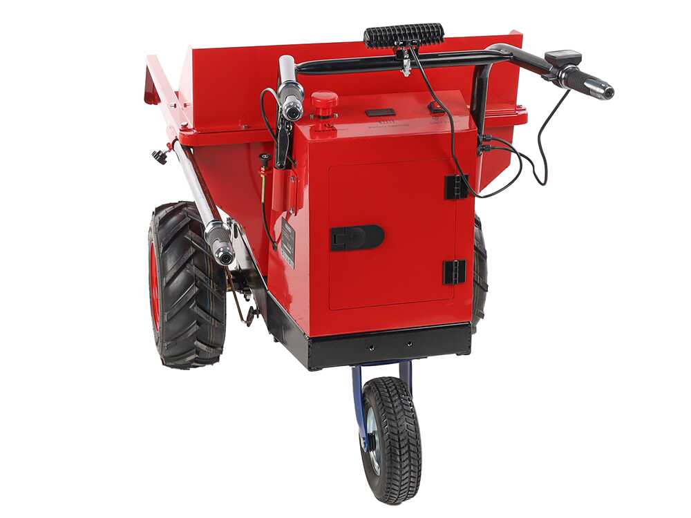 Accu motorkruiwagen laadvermogen 300 kg GeoTech Pro Wheelbarrow Mini, detail 9