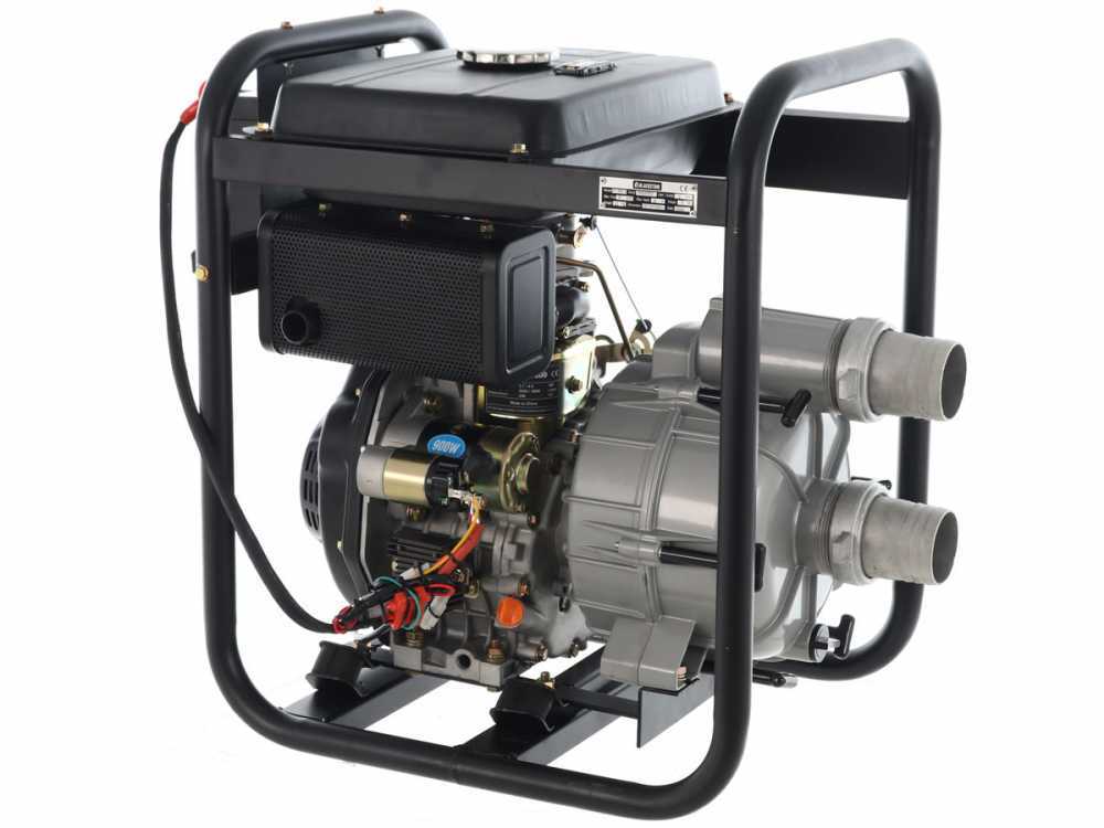 BlackStone BD-T 8000ES diesel motorpomp voor vuil water, aansluiting 80 mm, detail 9