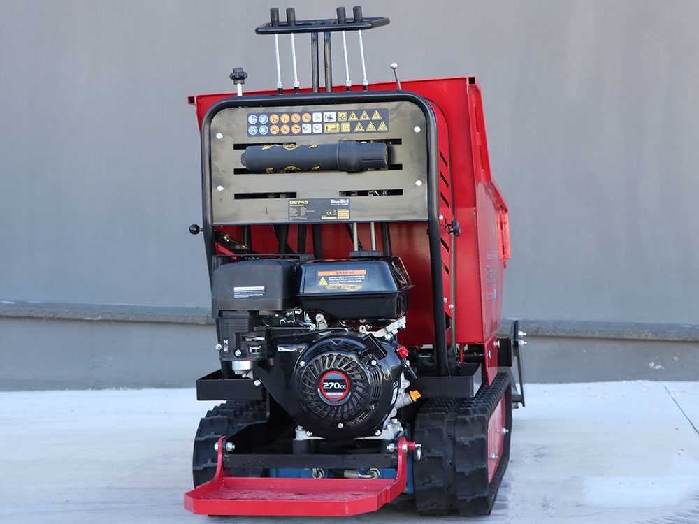 Motorkruiwagen laadvermogen 500 kg Blue Bird Trasporter 500DL Trcked, hydraulisch kiepen, detail 10