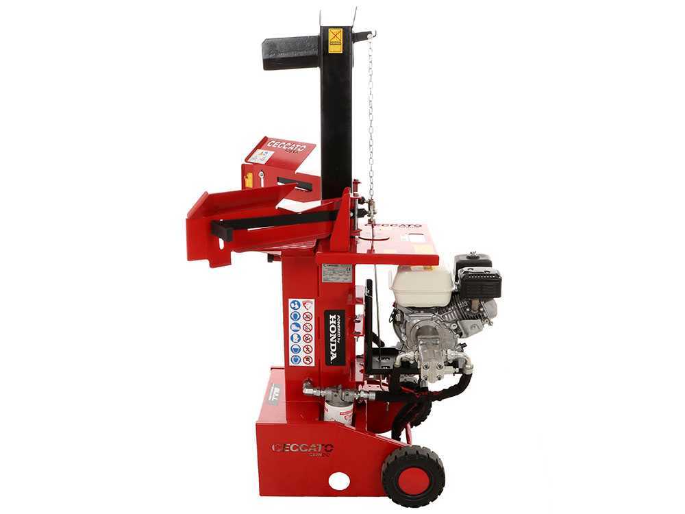 Ceccato Olindo SPL10H GP160 benzine houtklover, 10 ton, verticaal, detail 10